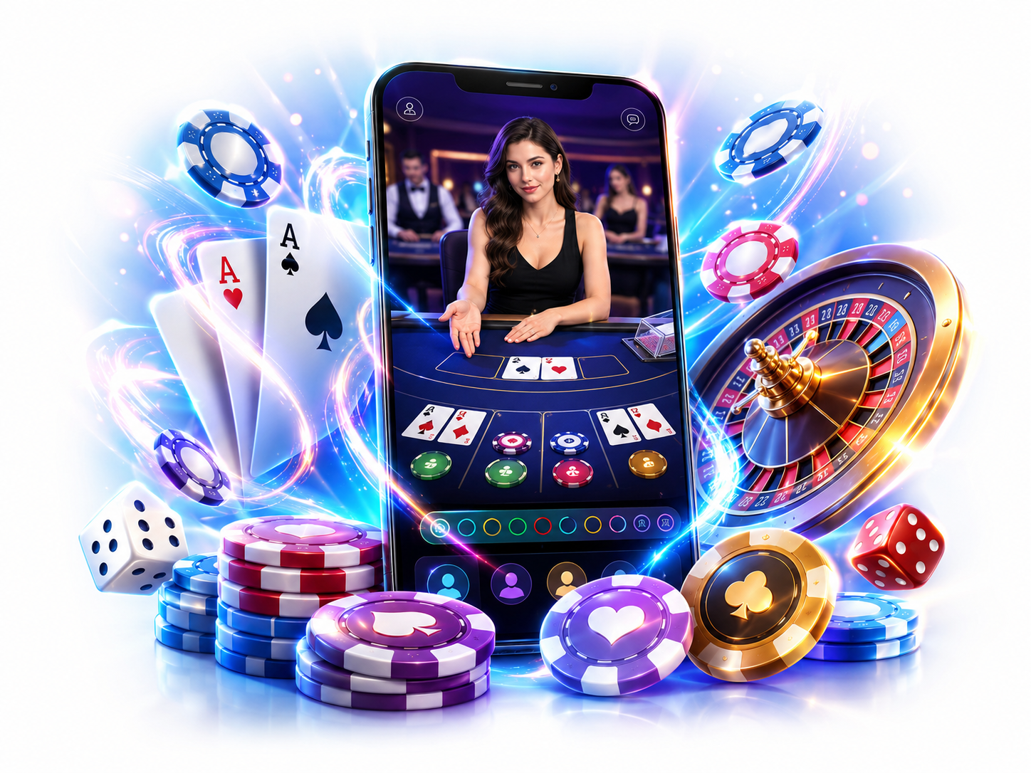 Live game mobile illustration